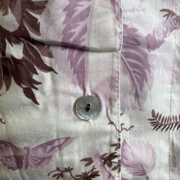 Crabtree & Evelyn Bamboo Vintage Toile Pajama Set S Ruffle Sleepwear NWT - Picture 6 of 16